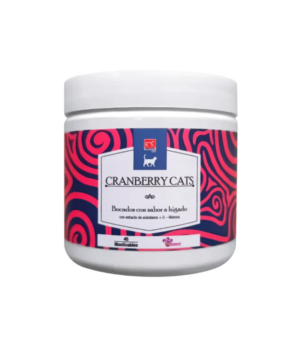Cranberry Cats Bocados golosina sabor hígado para gatos 45unds