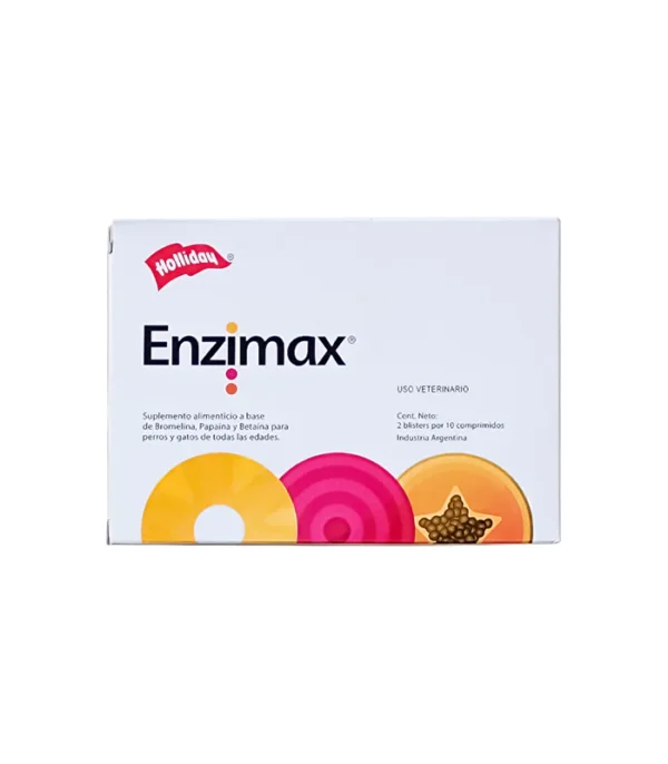 Enzimax suplemento enzimas perros y gatos 20 tabletas