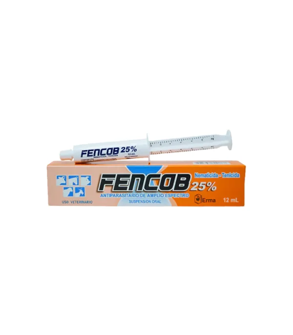 Fencob 25 antiparasitario interno animales fenbendazol 12ml