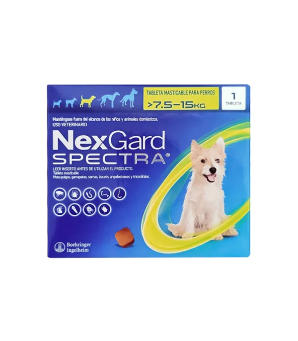 Nexgard Spectra antipulgas perros 7.5 a 15kg