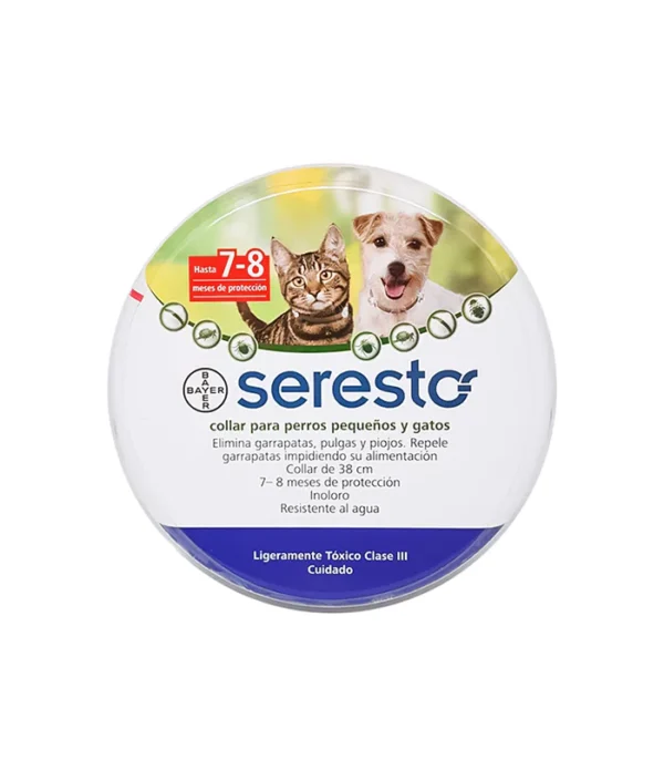 Seresto collar antipulgas perros y gatos