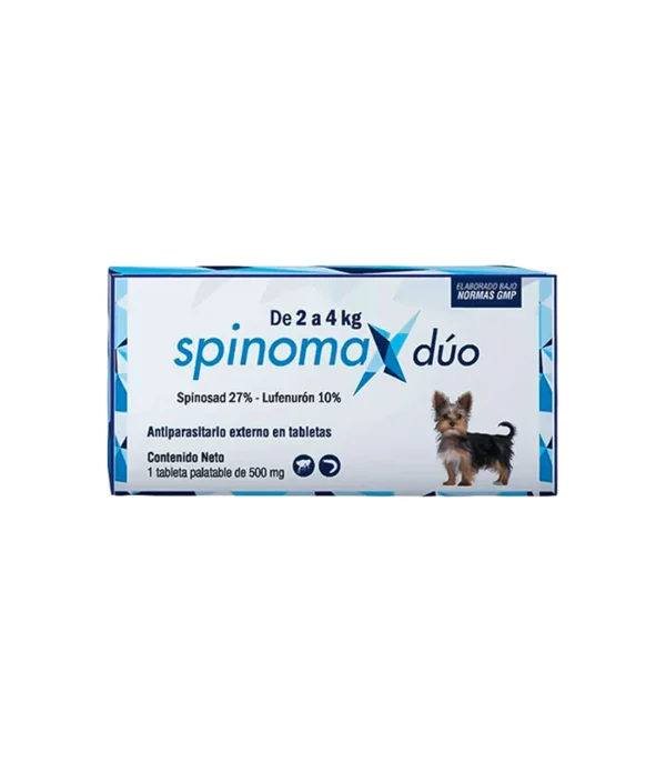 Spinomax Duo perros antipulgas canino 2 a 4kg 4 tabletas