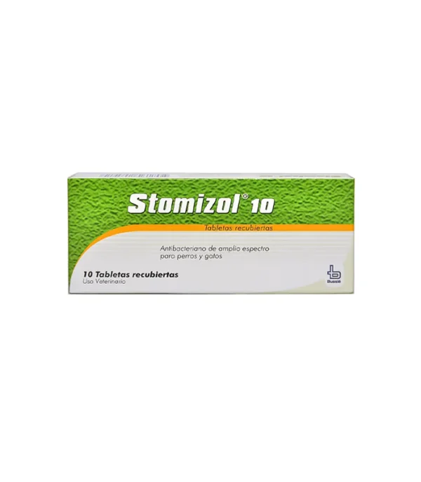 Stomizol tratamiento infecciones bucales perros y gatos 10mg 10 tabletas